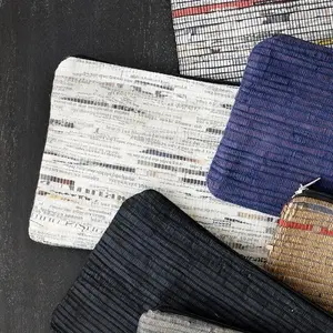 White Newsprint Folio Pouch