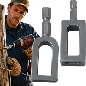 Electric Drill Wire Twisting Tool, Wire Twister Tool for Drill, 1/4" Hex Shank Wire Twister, Alloy Steel Wire Nut Twister for Fencing, Rebar Tying & Construction (9#+11#)
