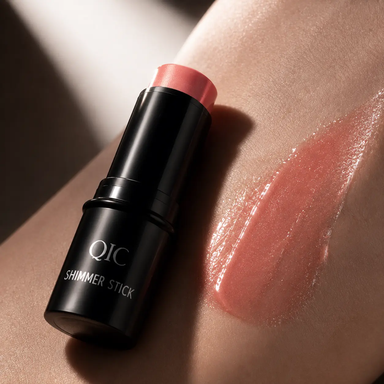 Portable On-The-Go Cream Blush Stick - Buildable & Lightweight Texture, Infused with Delicate Shimmer for a Natural Rosy, Effortless Finish