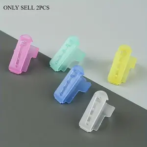 2pcs Yarn Guide Finger Holder Knitting Thimble Tool Plastic Yarn Guide Separated Yarns Tools For DIY Crochet Knitting Crafts Accessories