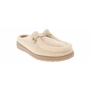 HEYDUDE WENDY SLIP SHERPA EGRET WOMEN’S MULE ⭐️