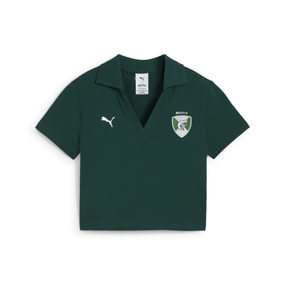 PUMA Womens X Harry Potter Logo Short Sleeve Shirt Casual Casual - Green