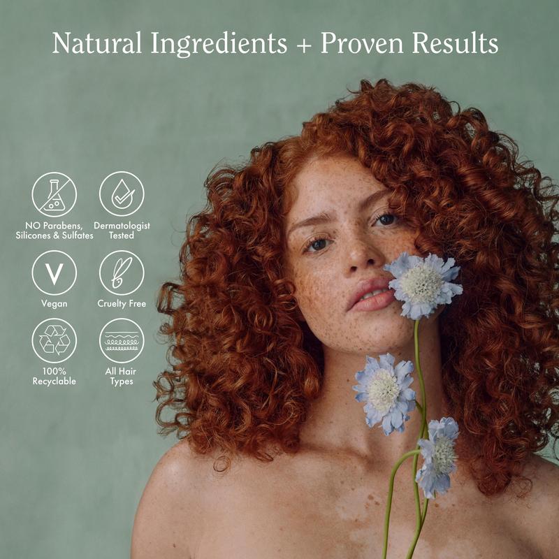 Rizos Curls Biotin Shampoo - Nourishing Cleanser with Biotin & Batana Oil for Frizz-Free Stronger Hair Vegan Cruelty-Free Oat Protein Rosemary Lengthening Volumizing Hydrate Conditioner