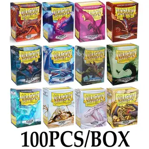 100PCS 66x91mm Dragon Shield Game Card Sleeves Matte Trading Card Sleeve Cover Cards Protector for PTCG/Star/PKM Cards