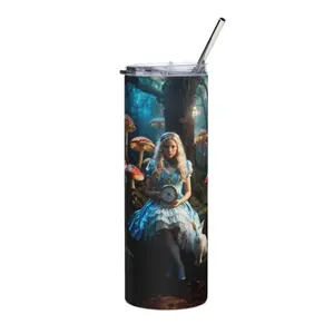 Enchanted Forest: Alice's Magical Mushroom Wonderland – Stainless Steel Tumbler