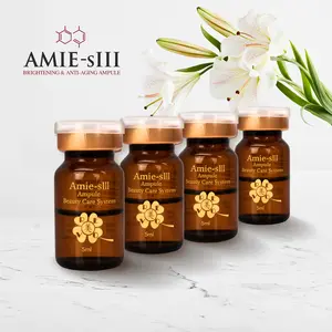 AMIE-sIII Korean Brightening & Anti-Wrinkle Ampoule Starter Kit | 4 Ampules + Airbrush Applicator | Lifting + Brightening Serum