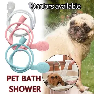 Pet Shower Head 1.3m Portable Sink Hose, Compatible with Various Faucets, Pet Cleaning and Grooming Tool, Essential Pet Care Supplies