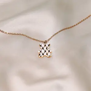 Kufiya Bear Necklace