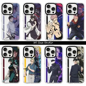 Hot Anime JJK Gojo Satoru Transparent Phone Case For iPhone 17 16 15 14 13 12 Pro Max Plus Anti Fall Birthday And Holiday Gifts Case Cover