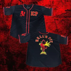 Hell's Pit Black Baseball Jersey ICP Juggalo Jersey