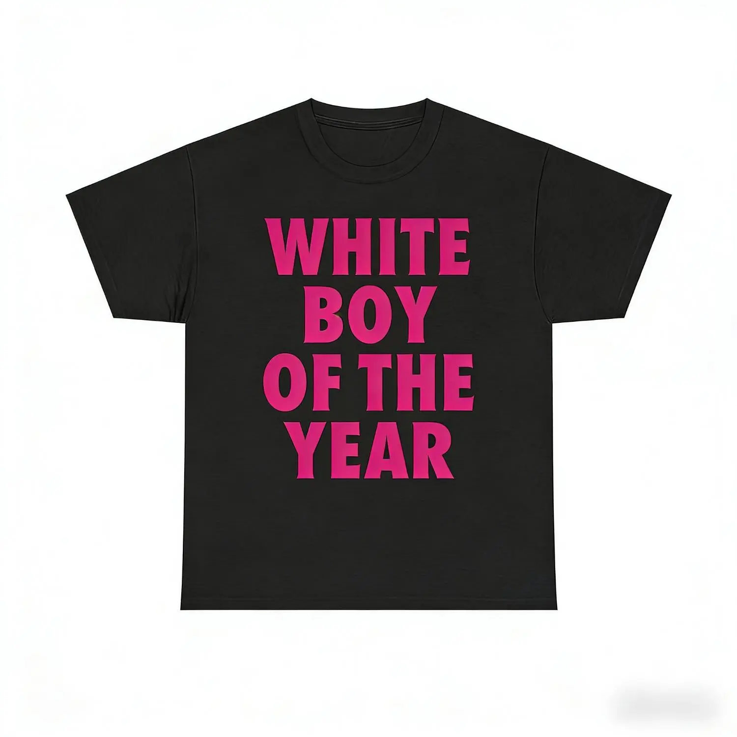 WHITE BOY OF THE YEAR SHIRT - Man Menswear Oversized Tshirt Streetwear Casual Classic Cotton Shortsleeve Top Birthday Printed Round Neck T-Shirt Give him/her top-notch clothing