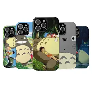 Studio Ghibli-Style Anime Hard Phone Case — Compatible with iPhone 11–17 Pro Max/Plus Series and Samsung Galaxy S23– Series