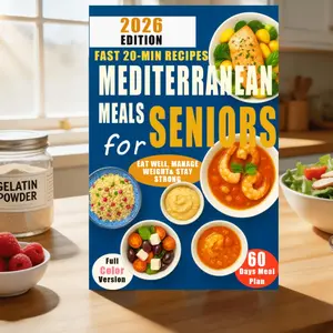 Simple Mediterranean Diet Recipes for Seniors, Healthy Eating Guide, Promotes Longevity, Weight Control, Easy-To-Make Meals