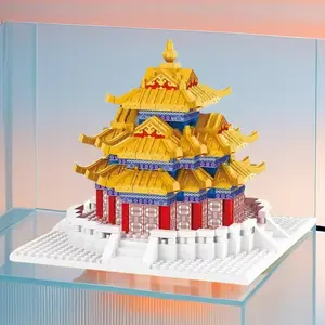 1249-Piece Corner Tower Building Block Set, DIY Model Kit, Perfect Birthday Gift, Holiday Present, New Year Toy, Famous Landmark Design, Abs Material