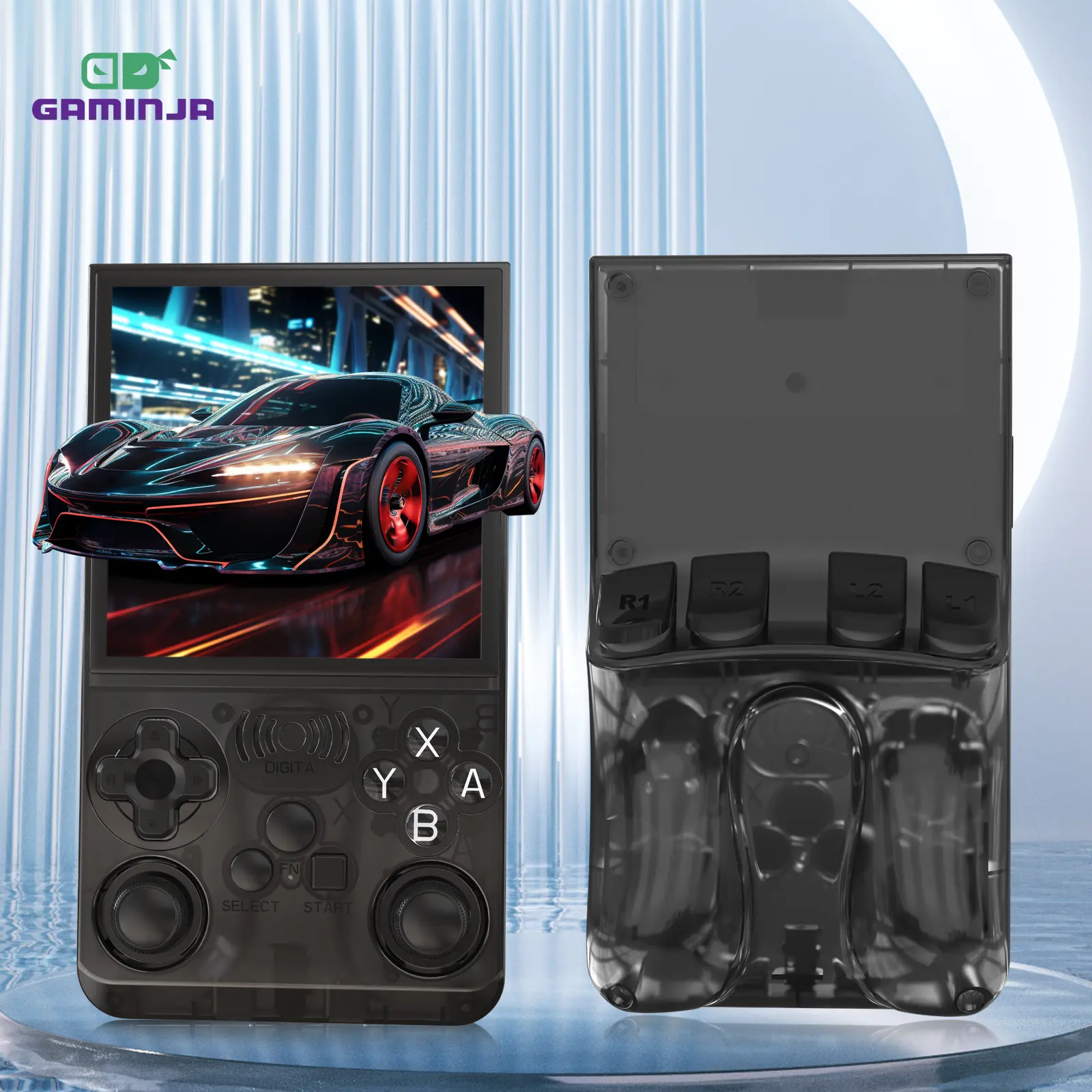 YLW GAMINJA ANS13/ANR13 Enhanced Retro Handheld Game Console, Large Storage Open-Source Portable Video Game Player, High-Capacity Battery Pocket Gaming Device