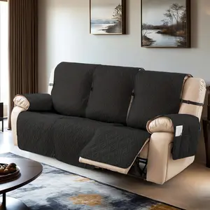 3-Seat Waterproof Sofa Cover, Breathable & Pet-Friendly Cushion Protector (Easy Install/Machine Washable) for Living Room
