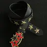 Vintage Punk Rivet Star Belt, Star Decorated Belt, Antique Copper Color, Unique Contrast Hip Hop Fashion, Versatile Commuter Style, Trendy Unisex Waistband, Cool Belts, Street Style Belt