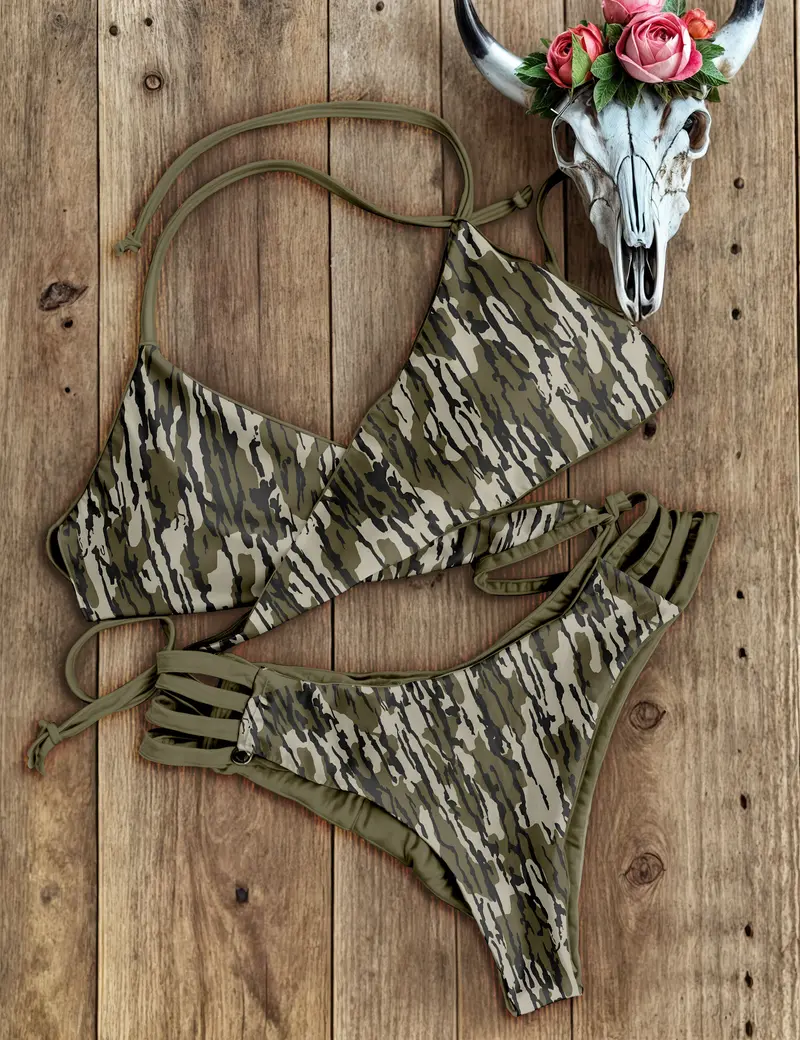 Camo Duck Bikini Set for Women Triangle String Two-Piece Swimsuit Hunting-Inspired Camouflage Print Sexy & Trendy Beachwear for Summer Pool Days - TikTok Shop Camo Duck Bikini Set for Women Triangle String Two-Piece Swimsuit Hunting-Inspired Camouflage Print Sexy & Trendy Beachwear for Summer Pool Days - TikTok Shop