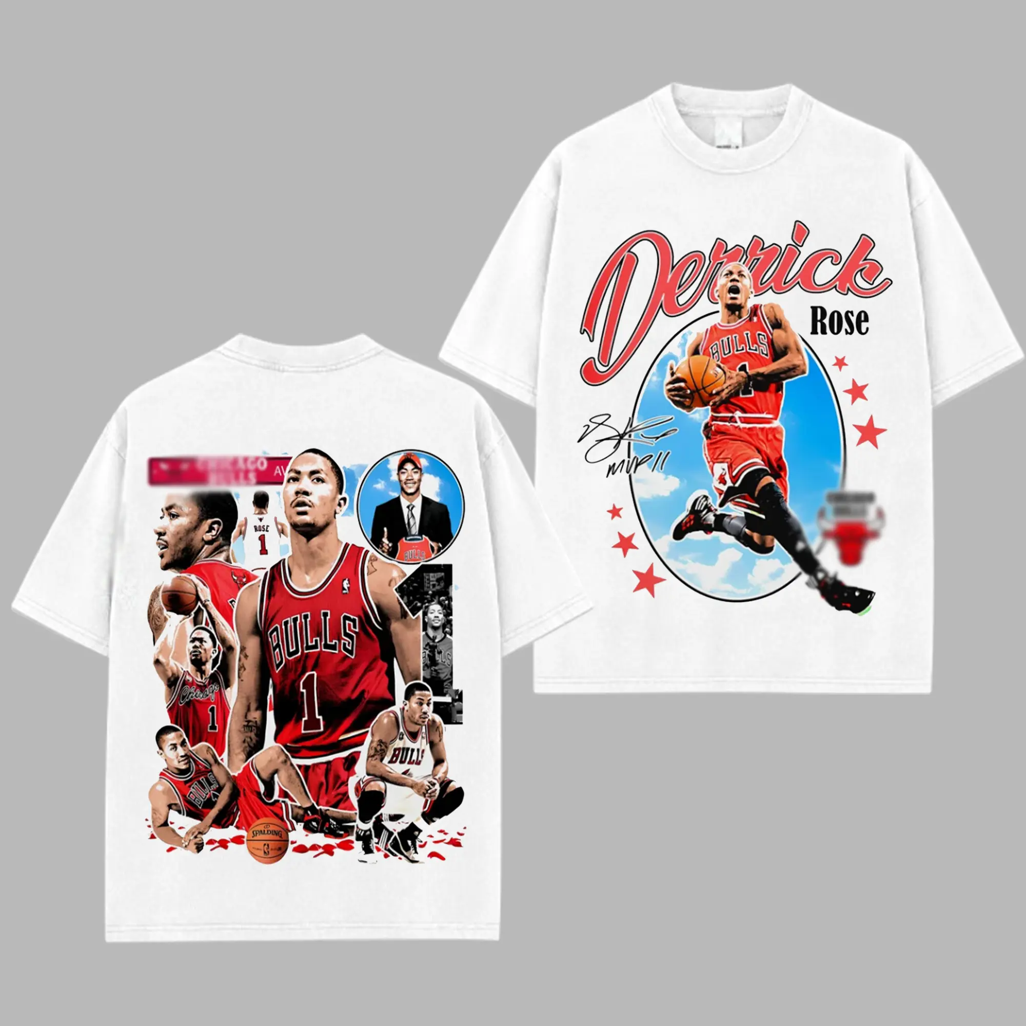 [HoopZoneStyle] DERRICK ROSE RETIREMENT Game Day Retro Unisex 100% Heavyweight Cotton T-Shirt –  Fans Shirt, Chicago Basketball Shirt, Game Day Outfits, Gift For Basketball Fans