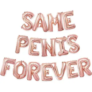 Bachelorette Party Balloons Rose Gold 16" Letters - Bachelorette Party Decorations Set - Hen Party Supplies - Bridal Shower Hen Party Decorations Kit