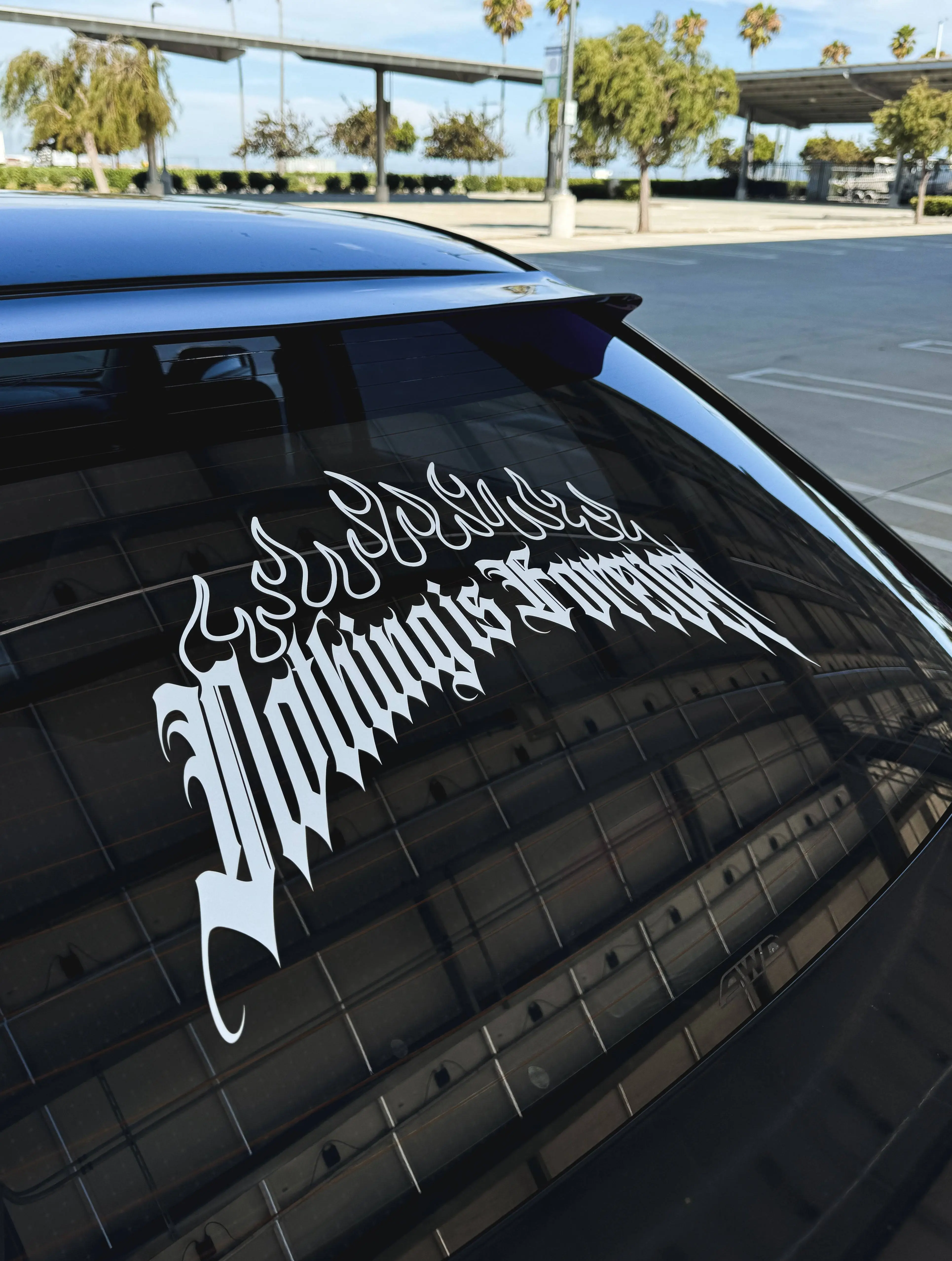 Nothing Is Forever Banner - Rear Window Vinyl Banner