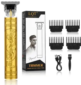 LQT Professional Hair Trimmer for Men, Beard Trimmer Hair Clippers for Men, Hair Clippers with 4 Limit Combs, Cordless USB Rechargeable Hair Trimmer Metal Body Cutting Grooming Kit