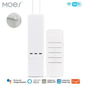 MOES WiFi Smart Curtain Chain Blinds Motor Roller Shutter Drive, with RF Remote Control, Work with Smart Life/Tuya App, Alexa and Google Home