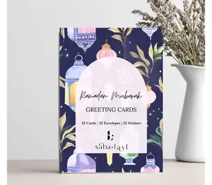 Ramadan Mubarak Greeting Cards | Set of 12