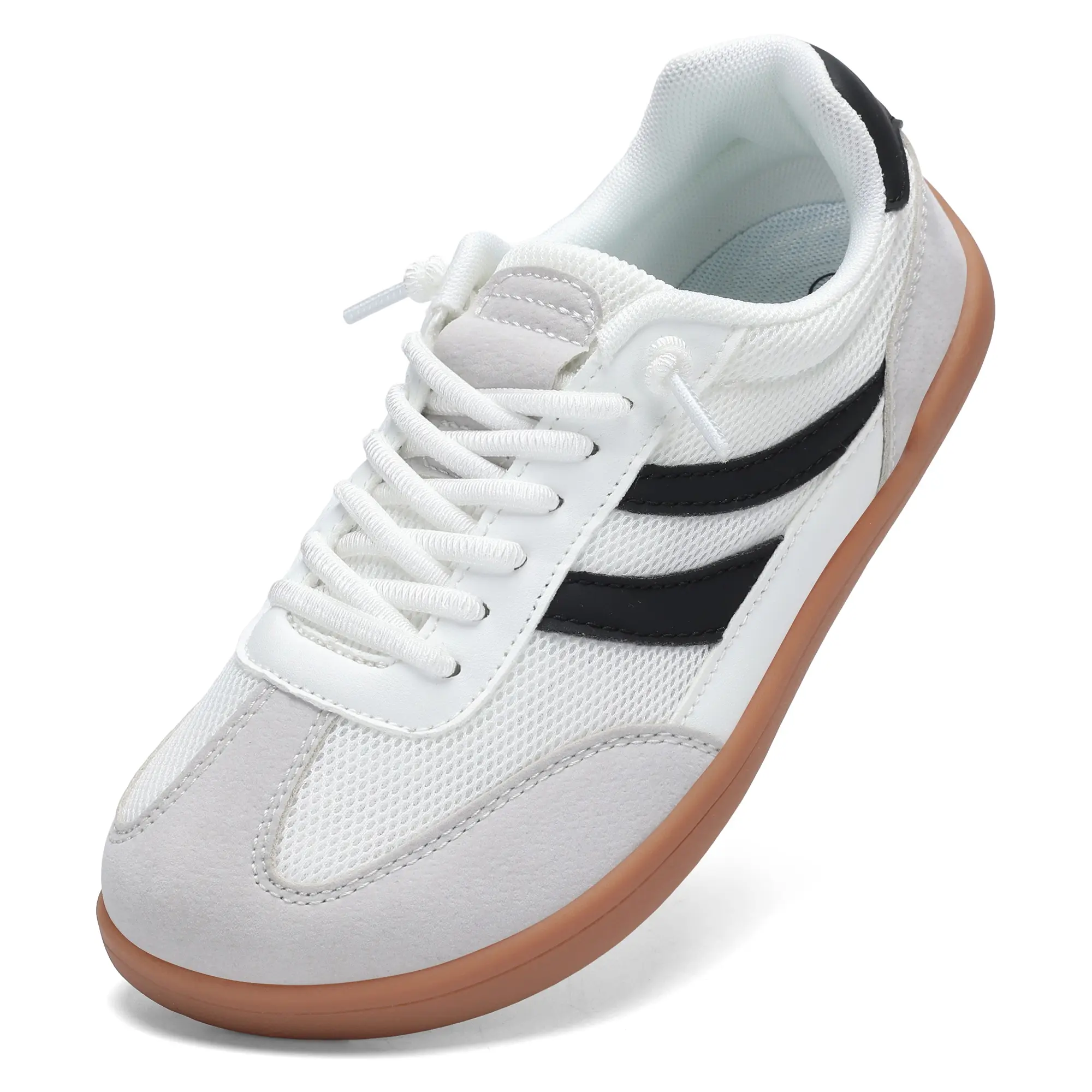 Men\'s Canvas Minimalist Barefoot Sneakers Wide Toe Box Zero Drop Lace-Up Mens Barefoot Sneakers Casual Zero-Drop Sole Wide Toe-Box  main image 2
