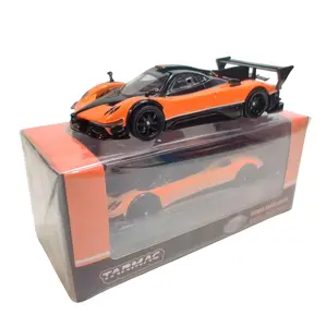 Tarmac Works 1:64 Scale Pagani Zonda Revolucion Arancio Saint Tropez - Officially Licensed Model Car, Orange, 2.75 Inches Length, Limited Production