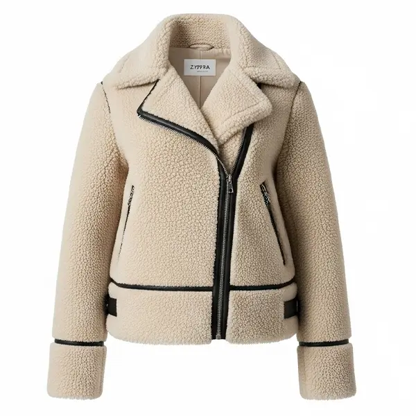 Trendy Shearling Biker Jacket for Women | Cozy & Stylish Winter Must-Have