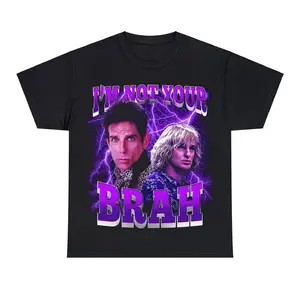 Vintage I'm Not Your Brah Zoolander T-Shirt Funny Derek and Hansel Funny Quote Shirt Gift I'm Not Your Brah Unisex 90s Bootleg Style Shirt