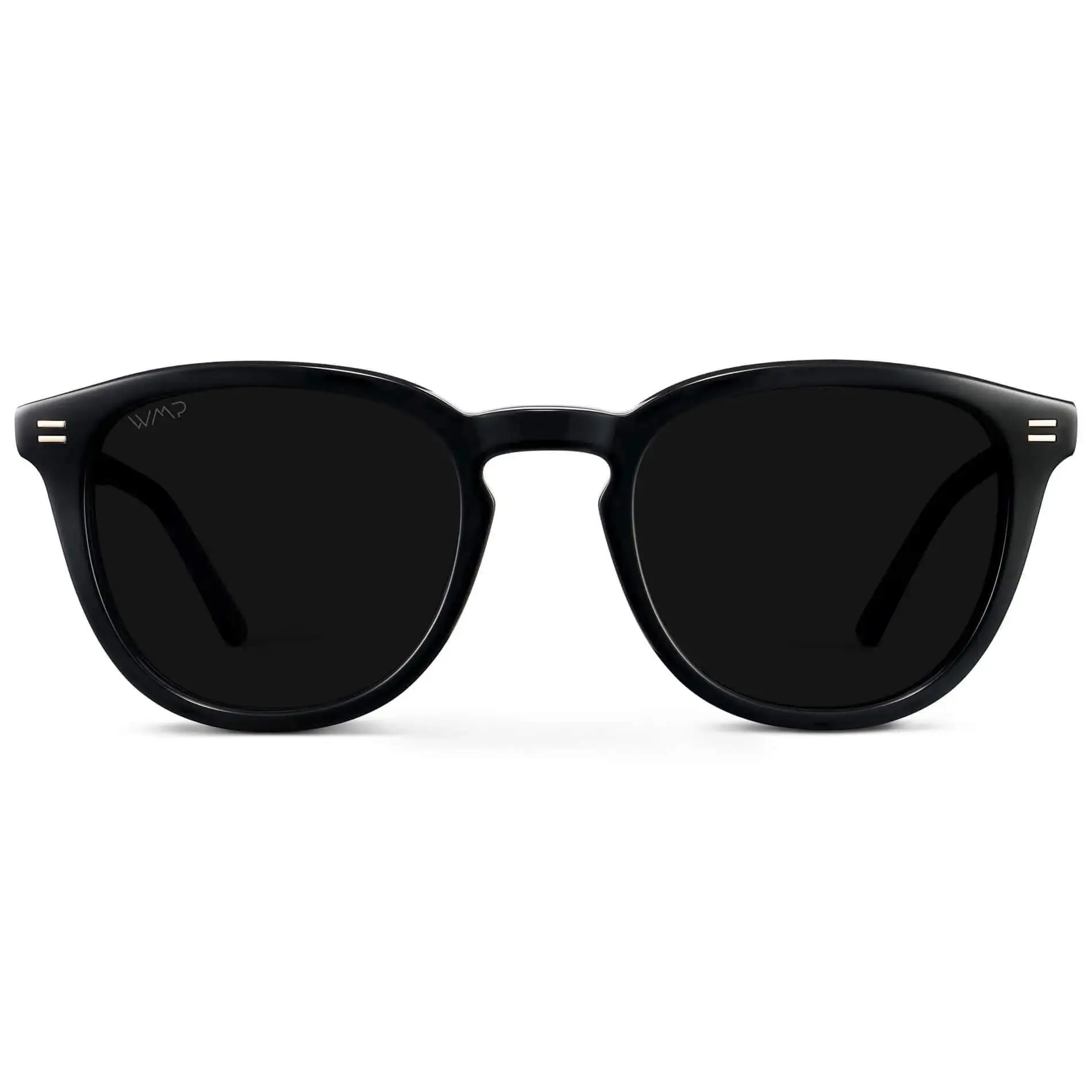 WMP Eyewear Men's Retro Polarized UV Sunglasses - Rounded Oval Street Style Acetate Frames, TAC Lenses with 100% UV Protection, Uv Polarized Sunglasses, Men's Sunglasses