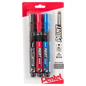 Paint Markers, Medium Bullet Point, Assorted Ink (ABC) 3-Pk