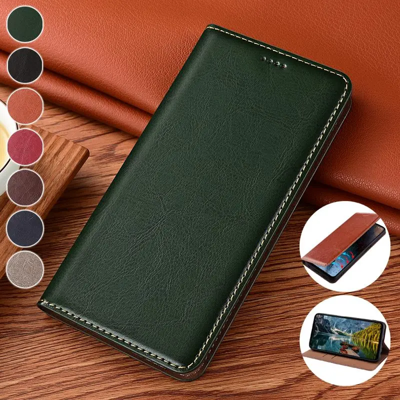For Samsung Galaxy S8 S9 Plus S10 S20 FE S21 S22 S23 S24 S25 Plus Ultra 5G Wallet Cover A32 A52S A72 A12 Genuine Leather Case