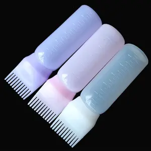 3 Pcs Hair Dye Applicator Bottles – 6oz root comb applicator bottles for precise hair coloring, Root Touch Up, Hair Dyeing and scalp care. Easy-squeeze design with comb tip for even distribution, ideal for salon or home Balayage, hair dye styling tools.