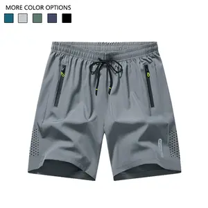 Men’s athletic shorts featuring side zip pockets, an elastic waistband, and lightweight stretch fabric; suitable for running and casual wear — Athletic Shorts | Running Shorts | Fashionable Sports Shorts | Comfortable Fit | Ideal for workouts and everyday
