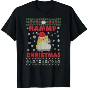 Hamster Ugly Christmas Sweater Hammy Christmas T-Shirt