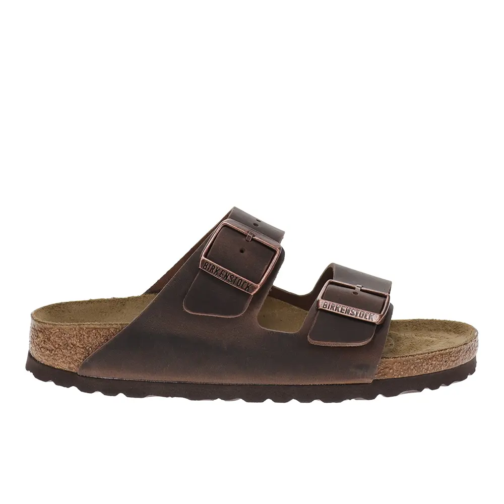 BIRKENSTOCK Womens Arizona Oiled Leather Casual Sandals Casual - Brown