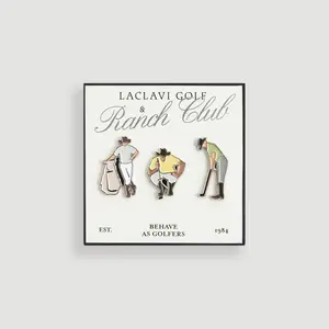 Laclavi Golf & Ranch Club Marker Set - 1 Pack - Three Cowboys Putting Routine - Reading Line Getting Low Rolling It Out