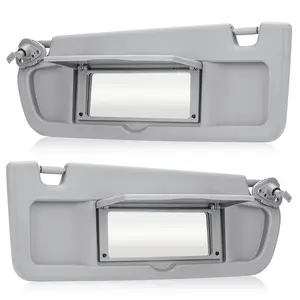 Gray Driver Left + Passenger Right Side Sun Visor Replacement Compatible With 2006 2007 2008 2009 2010 2011 Honda Civic Ex Lx Sedan Si Coupe Replace 83280-sna-a01zc 83230-sna-a01zc