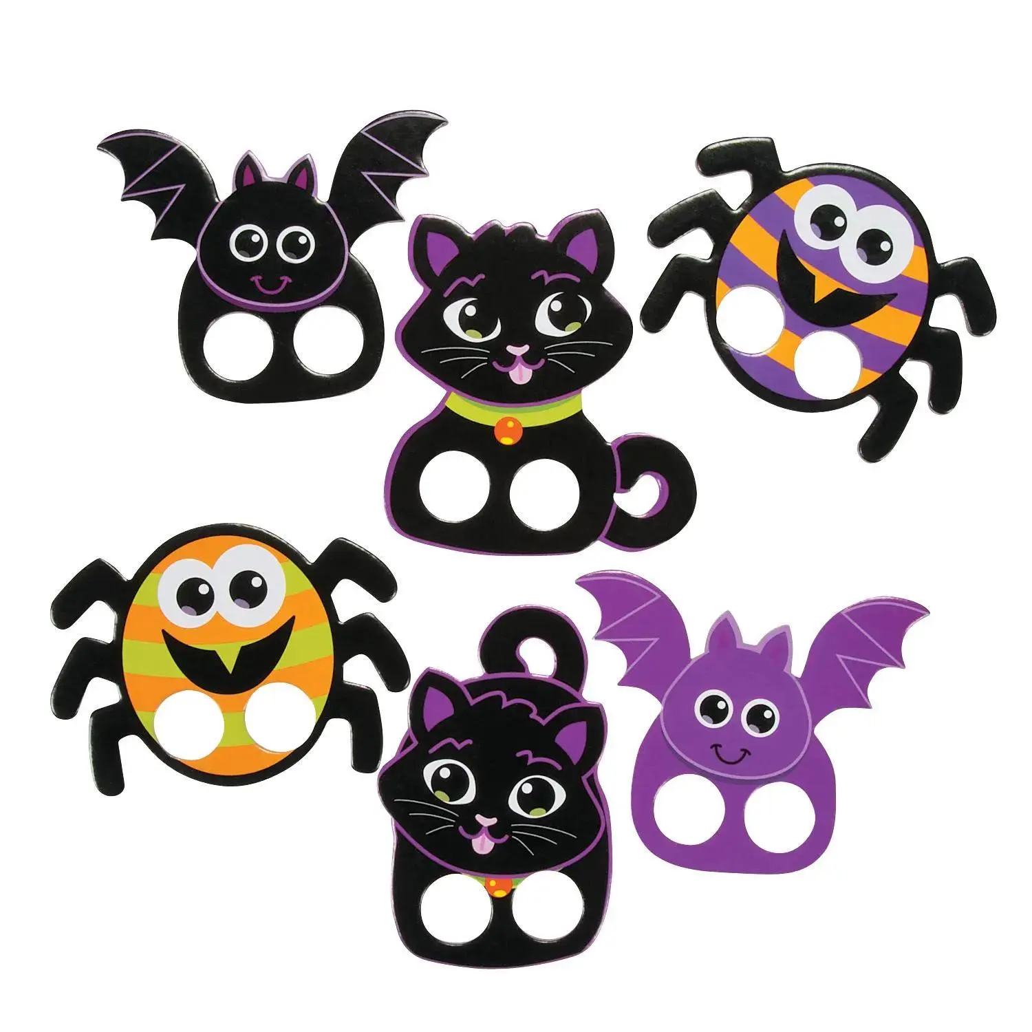 Bulk 72 Pc. Halloween Characters Cardboard Finger Puppets Bulk 72 Pc. Halloween Characters Cardboard Finger Puppets