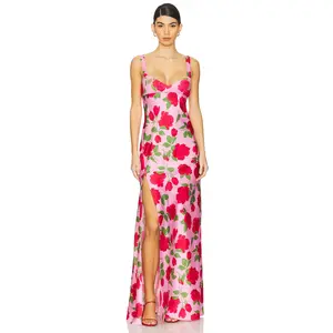Show Me Your Mumu Maude Maxi Dress in Heart Throb