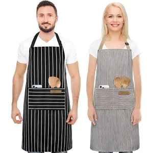 2 Pack Apron, Aprons for women with pockets, Cooking aprons for women, Kitchen aprons, Aprons for cooking