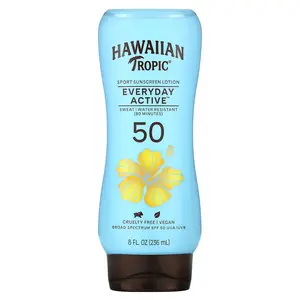 Hawaiian Tropic Everyday Active, Sport Sunscreen Lotion, SPF 50, Light Tropical, 8 fl. oz (236 ml)
