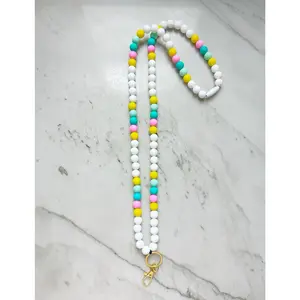 Sorbet Beaded Lanyard with Breakaway Clasp