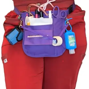 Ameik Amour’s ‘STAT Fanny Pack’ Nurse Utility Belt Nurse Fanny Pack with Tape Holder Multiple Compartment Nursing Organizer Belt  Stethoscope Scissor Pen light Nurse Waist Belt Women LPN RN Nursing CNA CMA Healthcare Worker Adjustable Strap Belt Bag
