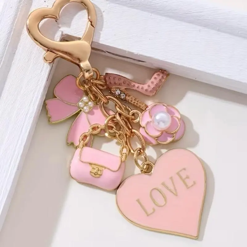 Practical Stylish Keychain, Unisex Fashion Accessory with Split Ring and Durable Steel Ring, Costume Jewelry Keychain for Daily Use