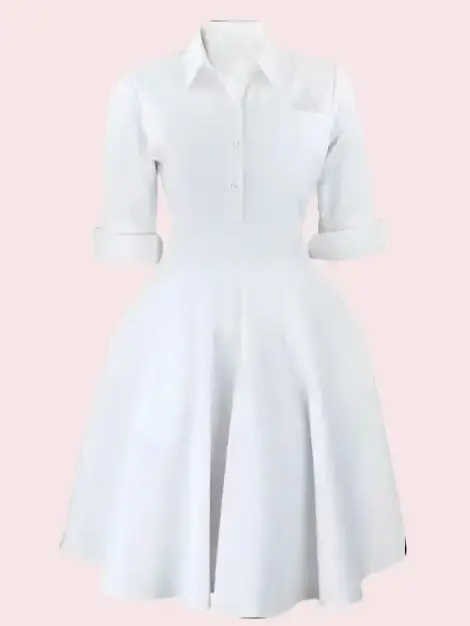 Nursing Pinning Ceremony Dress  White Nurse Graduation Scrub Dress  (XS3XL)  White Nurse Uniform Dress | TheNursingBoutique - TikTok Shop