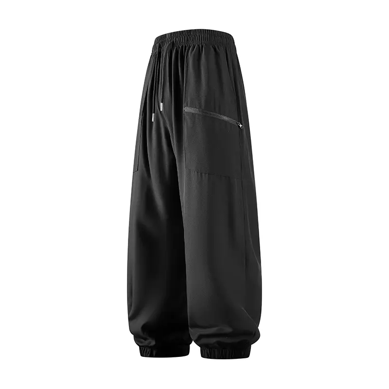 tiktok freeship Men’s boys’ sports with pockets,  solid color training/jogging , straight street-style design, fashionable basic wide-leg jogger  for men bagg sweatpants black gym workout clothes summer fit bottoms Casual Loose-Fit Drawstring Pants slacks